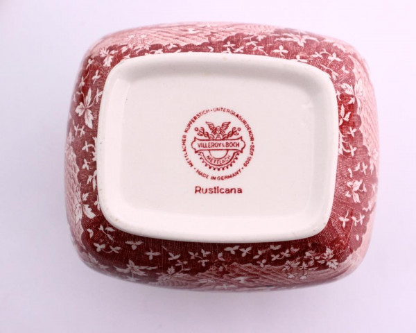 Сахарница Villeroy&Boch Rusticana красная