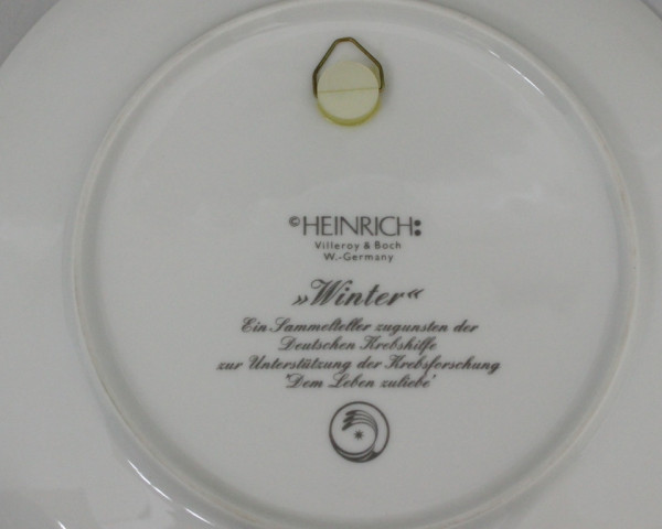 Тарелка декоративная Heinrich Villeroy&Boch Зима