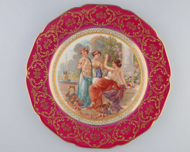 Тарелка декоративная Bohemia Royal Ivory