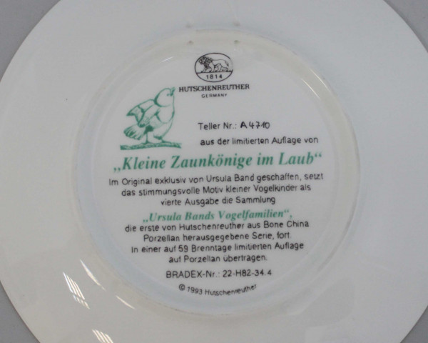 Тарелка декоративная Hutschenreuther Крапивник в листве