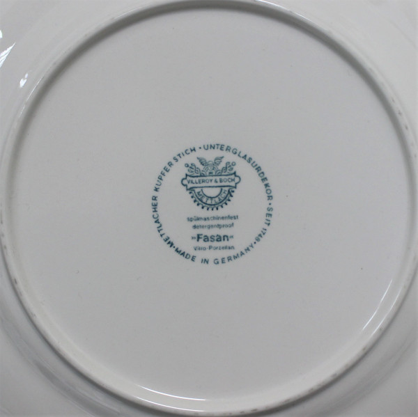 Тарелка десертная Villeroy&Boch Fasan зелёная