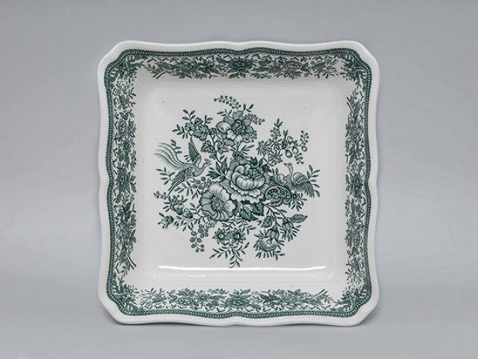 Салатник квадратный средний Villeroy&Boch Fasan зелёный