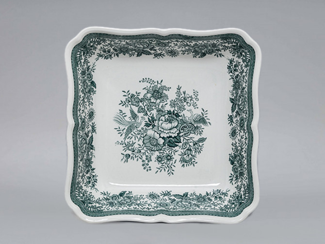 Салатник квадратный большой Villeroy&Boch Fasan зелёный