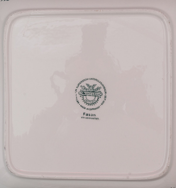 Салатник квадратный большой Villeroy&Boch Fasan зелёный