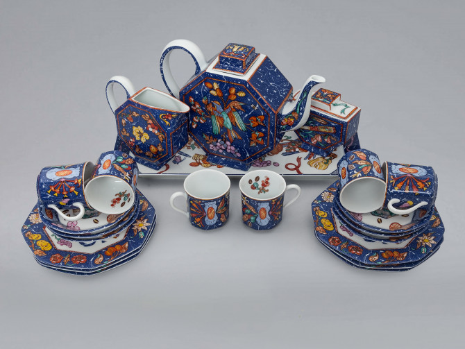 Сервиз кофейный Hermes Marqueterie de Pierres d'Orient et d'Occident