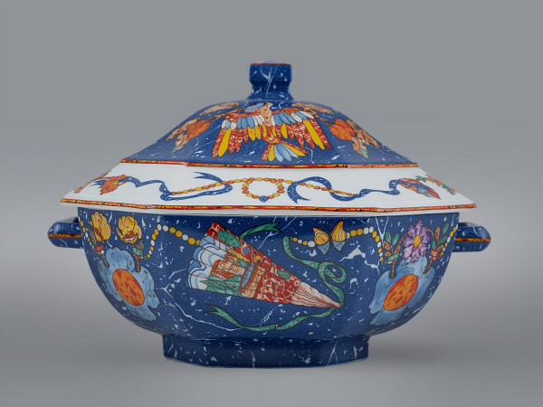 Супница с блюдом Hermes Marqueterie de Pierres d'Orient et d'Occident