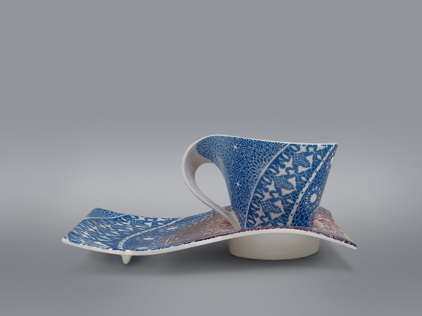 Чашка с блюдцем для завтрака Villeroy&Boch New Wave