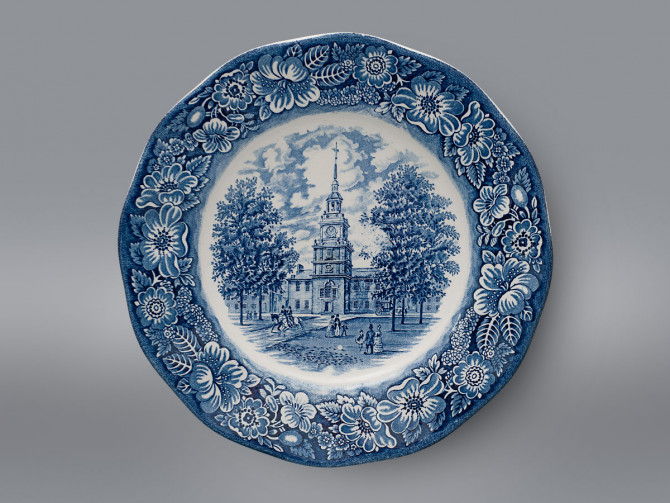 Тарелка столовая Enoch Woods Liberty Blue