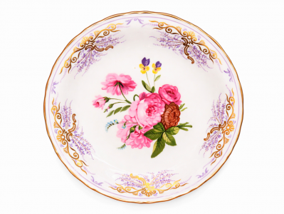Тарелка декоративная Розы и фиалки (Roses and Violas) Coalport