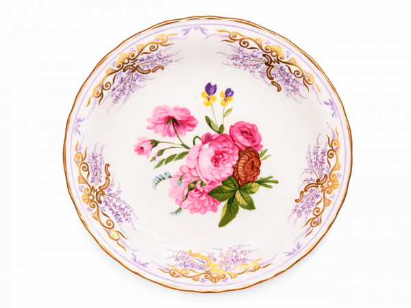 Тарелка декоративная Розы и фиалки (Roses and Violas) Coalport