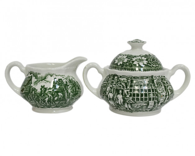 Сахарница и соусник Staffordshire