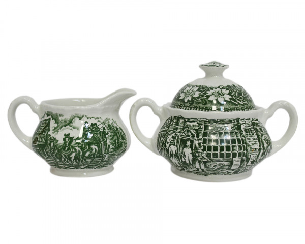 Сахарница и соусник Staffordshire