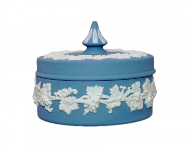 Шкатулка Цветной узор Wedgwood круглая