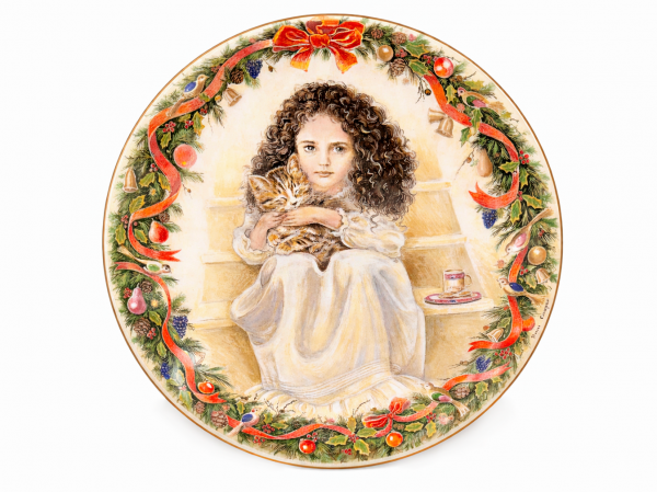 Тарелка декоративная В ожидании Санты Royal Worcester