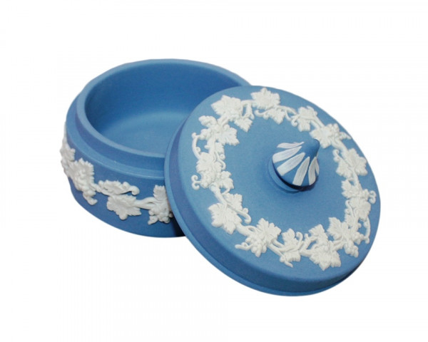 Шкатулка Цветной узор Wedgwood круглая