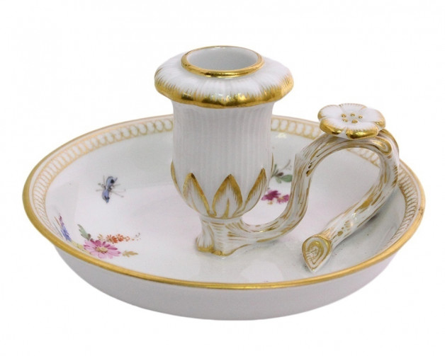 Подсвечник антикварный Meissen Цветы